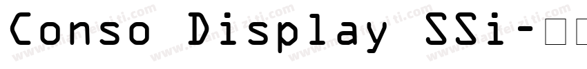 Conso Display SSi字体转换